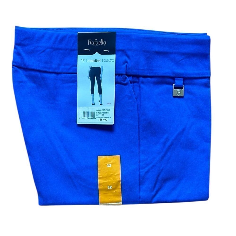 NEW Rafaella Comfort Yacht Blue Capris